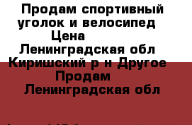 Продам спортивный уголок и велосипед › Цена ­ 6 000 - Ленинградская обл., Киришский р-н Другое » Продам   . Ленинградская обл.